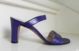 Ramirez vintage lavendel slippertjes pumps (1981)