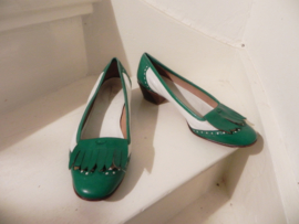 burlesque loaferspumps groen/wit (2649)