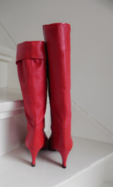 Biondini sexy red high heels boots (2257)
