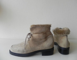 Granny lace up veter boots laarzen (1689)