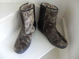 Vintage Arizona lams bont sleehak laarzen boots (1769)