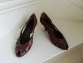Boutique vintage peeptoe shoes (2181)
