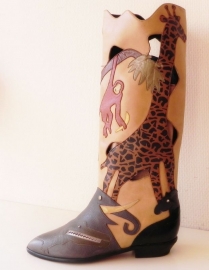 Beverly Feldman vintage designers laarzen zoo boots (1935)