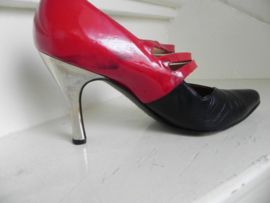 Casadei kinky rood zilver pumps (2655)