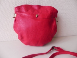 Knal rode vintage clutch tas (nr. 1503)