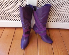 Bella vintage paarse laarzen (nr. 1461)