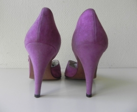 Maripé NIEUWE! paarse peeptoe pumps (nr. 1583)