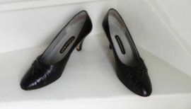 Weltschuh sexy vintage donkerbruine pumps (1946)