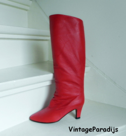 Biondini sexy red high heels boots (2257)