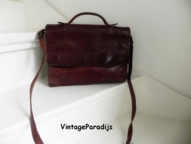 Creation Gabrielle vintage saddlebag schoudertas (2229)