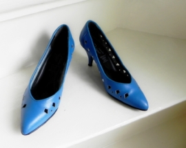 Studio Diego sexy blauwe pumps (1973)