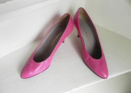 Pyramid high heels fuchsia pumps (2327)