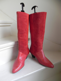 Vintage red cowboy boots (2527)