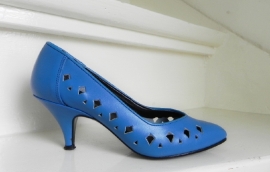 Studio Diego sexy blauwe pumps (1973)