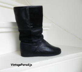 Wedge sleehak bontlaarzen furry boots (2530)