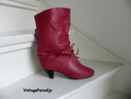Rode slouchy veter boots (2622)