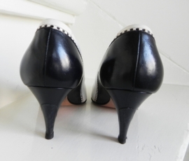 Bamar exclusieve high heels pumps zwart/wit