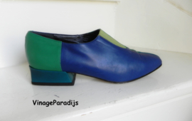 Revival vintage colourblock instappers pumps (2485)