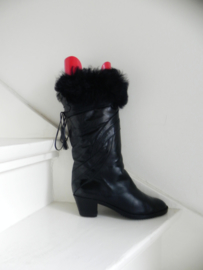 Ilga lamsbont konijnenbont boots (2632)