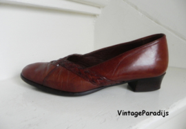 Prialpas cognac comfortabele pumps (2266)