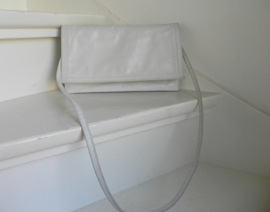 vintage roomwitte clutch schoudertas (2105)