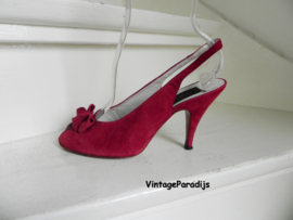 Kort Shoes rode peeptoe pumps (2595)