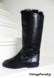 Caiman konijnenbont bontlaarzen boots (2375)