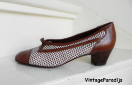 Martina Venezia granny strik pumps gevlochten (2436)