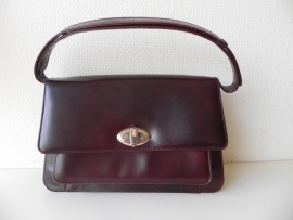 Vintage rundleren handtas (nr. 1516)