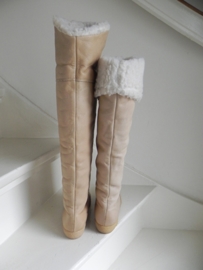 College overknee bont laarzen sleehak  boots