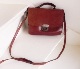 Vintage schoudertas saddlebag (2072)