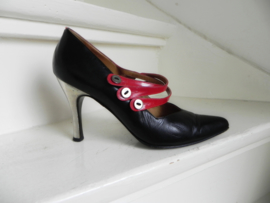 Casadei kinky rood zilver pumps (2655)