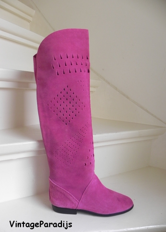 Vintage laarzen maat 37 | Vintage Paradijs Salmaso exclusieve cavallerie boots (2370) | Vintage laarzen