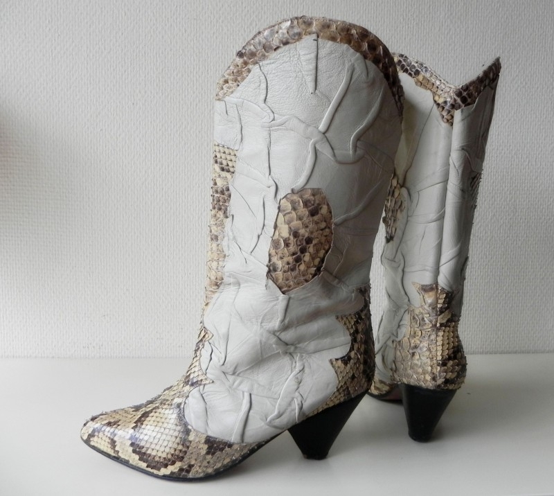 Isadora Python snake cowboy boots (1683)