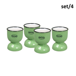 Set van 4 eierdoppen - groen - Cabanaz