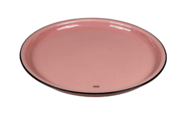 Dinerbord emaille look - roze - Cabanaz