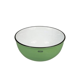 Kom - cereal bowl - emaille look - groen - Cabanaz