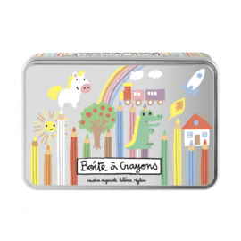 Blik voor potloden - boite a crayons  - Derriere la porte