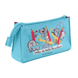 Etui - kleurpotloden / schrijfgerei - toutes les couleurs - Derriere la porte