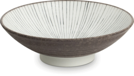 Schaal - wijd op voet 24,5 cm - Shima - Edo Japan
