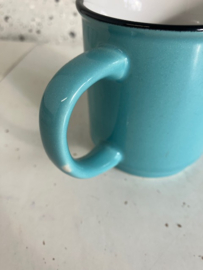 Mok (stapelbaar) emaille look - blauw - Cabanaz