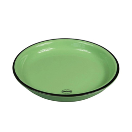 Cake plate - enamel look - vintage green  - Cabanaz