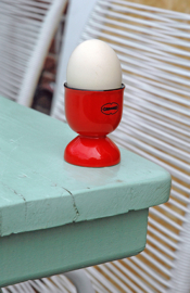 Eierdop - egg cup - rood - Cabanaz