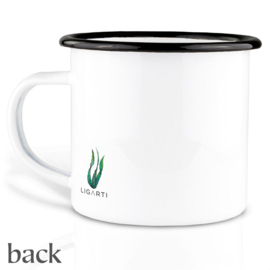 Mok emaille - ocean meeting (zeeleeuw en schildpad) - Ligarti