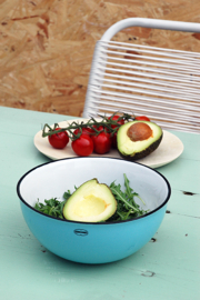 Saladeschaal - salad bowl - blauw - Cabanaz