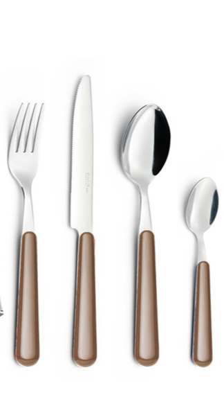 24-delige bestekset - hazelnoot 99 - Brio - Eme Inox Italy