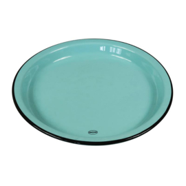 Dinner plate - enamel look - blue - Cabanaz