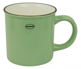 Coffee mug / tea mug - enamal look - vintage green - Cabanaz