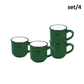 Set van 4 espressokopjes - donkergroen - Cabanaz