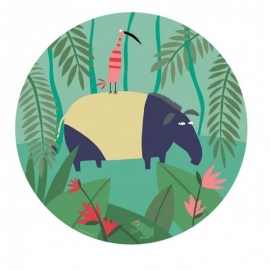Bord - Jungle (oerwoud) - tapir - Arty Frog Paris